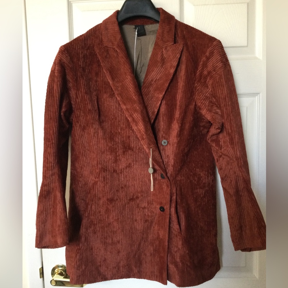 Masnada Rust Corduroy Jacket NWT